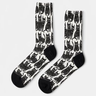Calcetines Funny Black Cat Socks