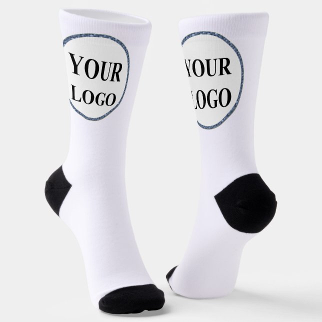 Calcetines Funny Black White Manly crea tu propio LOGO (Angular)