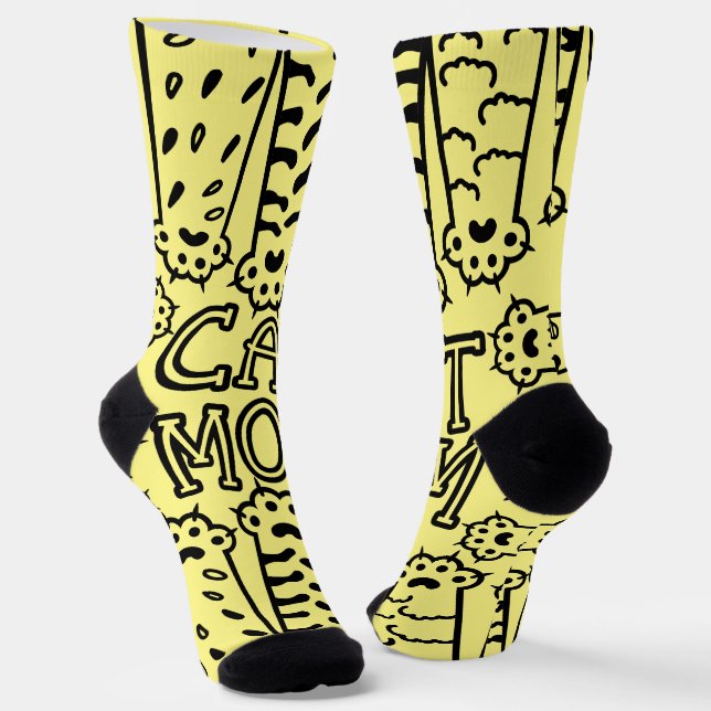 Calcetines Funny Cat Mom Paws (Angular)