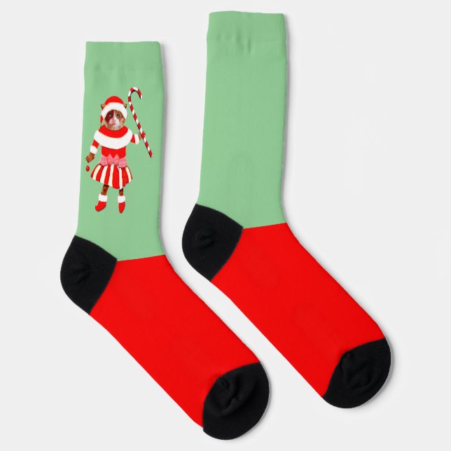 Calcetines Funny Christmas Cat (Derecha)