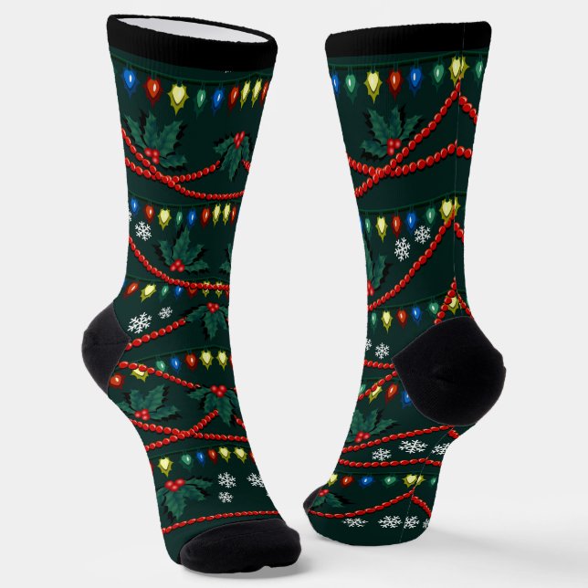 Calcetines Funny Christmas Socks Christmas Socks Tree Custom (Angular)
