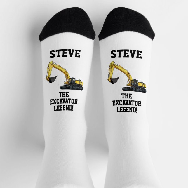 Calcetines Funny Excavator Legend Heavy Equipment Operator So (Arriba)