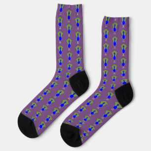 Calcetines Funny Navidades Peacock Pattern