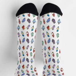 Calcetines Funny Personalizado Bird Pattern Socks