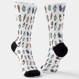 Calcetines Funny Personalizado Bird Pattern Socks