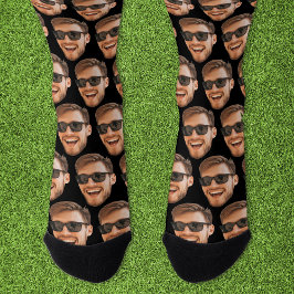 Calcetines Funny Personalizado Face Photo Crew