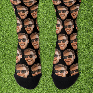 Calcetines Funny Personalizado Face Photo Crew