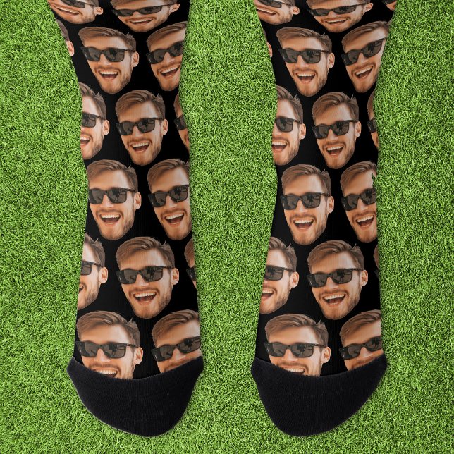 Calcetines Funny Personalizado Face Photo Crew (Funny Custom Face Photo Crew Socks
)