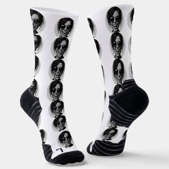 Calcetines Funny Personalizado Face Photo Socks (Angular)