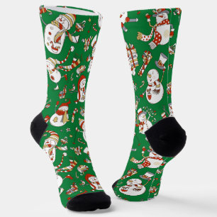 Calcetines Funny Personalizado Navidades de nieve en calcetin