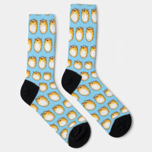 Calcetines Funny Personalizado Puffer Fish Design