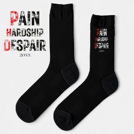Calcetines Funny PhD Graduation Pain Hardship Despair Quote