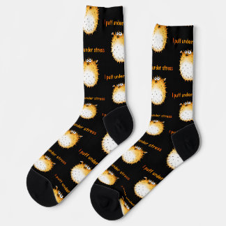 Calcetines Funny Stresed Pufferfish Personalizado
