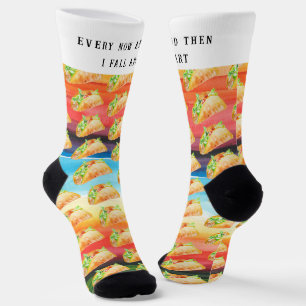 Calcetines Funny Taco Socks   De vez en cuando me derrumbé