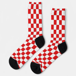 Calcetines Für Kroatien Liebhaber Modische Schachbrett