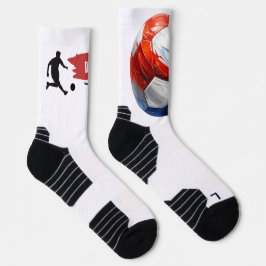 Calcetines Fußball holländische Flaggen Farben, name
