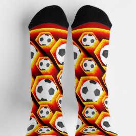 Calcetines Fussbälle in glühenden Waben Eyecatcher