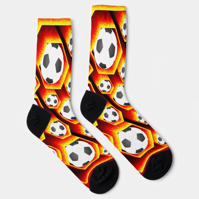 Calcetines Fussbälle in glühenden Waben Eyecatcher (Derecha)