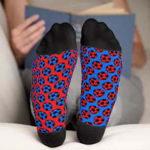 Calcetines Fútbol rojo y azul