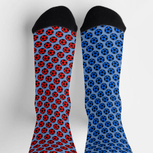 Calcetines Fútbol rojo y azul