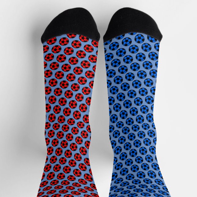 Calcetines Fútbol rojo y azul (Arriba)