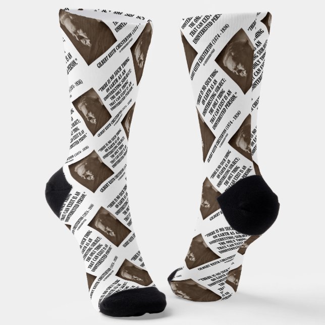 Calcetines G.K. Chesterton Asunto Poco Interesante Persona De (Angular)