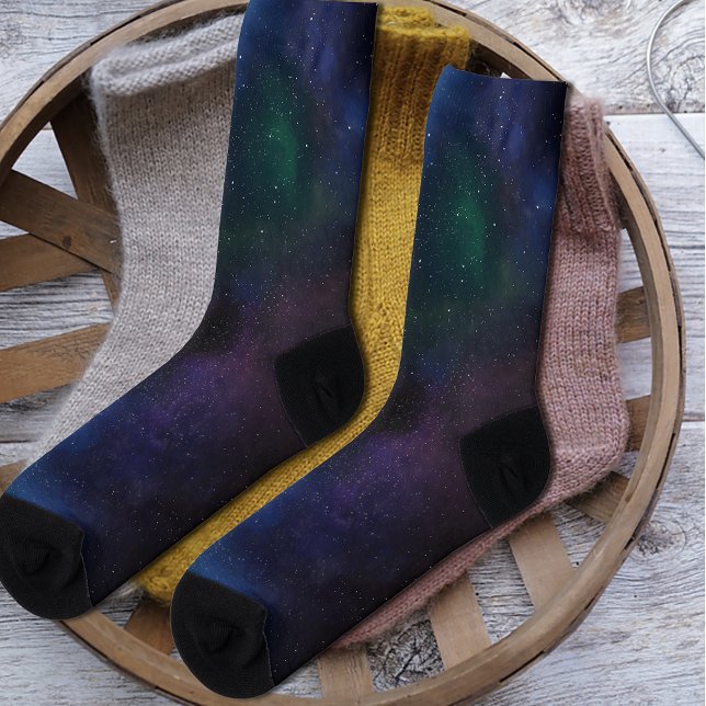 Calcetines Galaxy Cosmic Nebula (Subido por el creador)