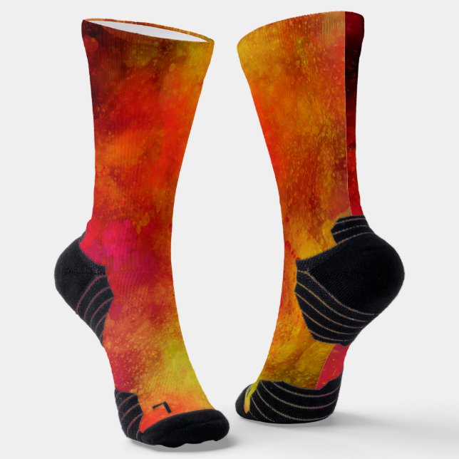Calcetines Galaxy Paint Splatter efecto Naranjas Socks (Angular)