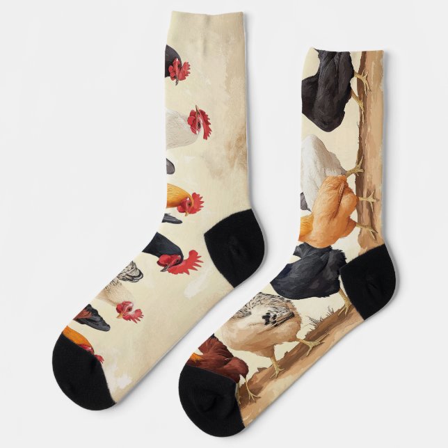 Calcetines Gallos seguidos (Izquierda)