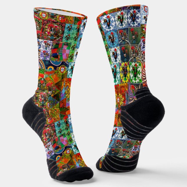 Calcetines Galo de Barcelos, Portugal (Angular)