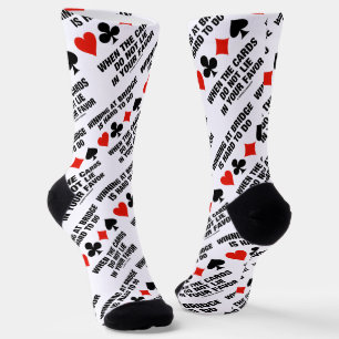 Calcetines Ganar en Bridge es difícil cuando las tarjetas no