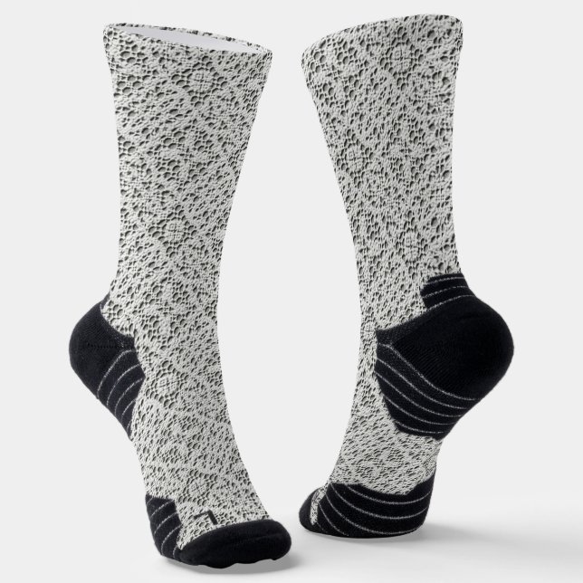 Calcetines Ganchillo Falso Blanco (Angular)