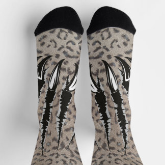 Calcetines garras leopardo