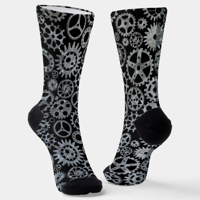 Calcetines Gases de zinc plateado Steampunk (Angular)