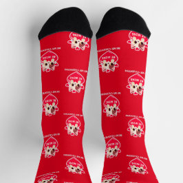 Calcetines Gatito blanco con corazón