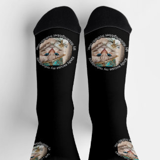 Calcetines Gato de lujo italiano: zócalos salvajes