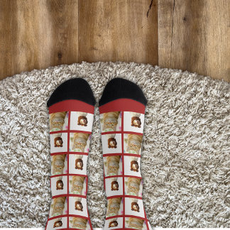 Calcetines Gato de perro amante de mascotas 2 fotos Personali