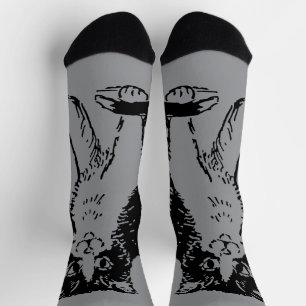 Calcetines Gato Kitty en Bella Artes gris