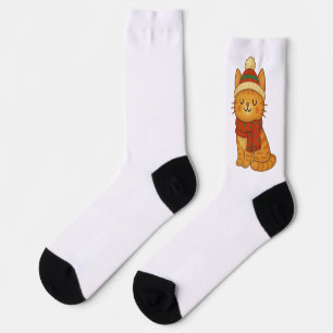 Calcetines Gato lindo y caprichoso de invierno/Navidad