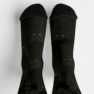 Calcetines Gato negro Kitten Mascota familiar Maureen Girard