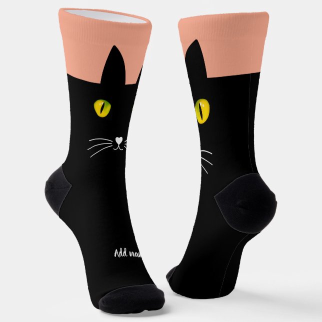 Calcetines Gato negro tira regalos para los amantes del gato (Angular)