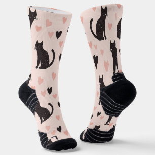 Calcetines Gato rosa zócalos rosa suave