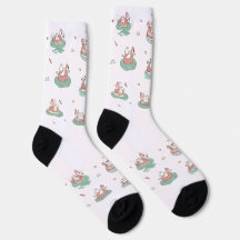 Gatos en medias inflables