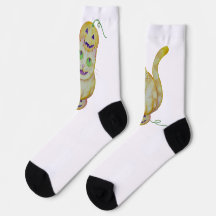 Gatos-O-Lantern Socks