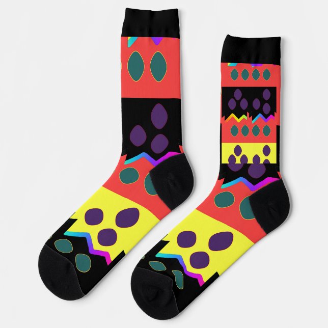 Calcetines Geo Dots Y Jags (Izquierda)