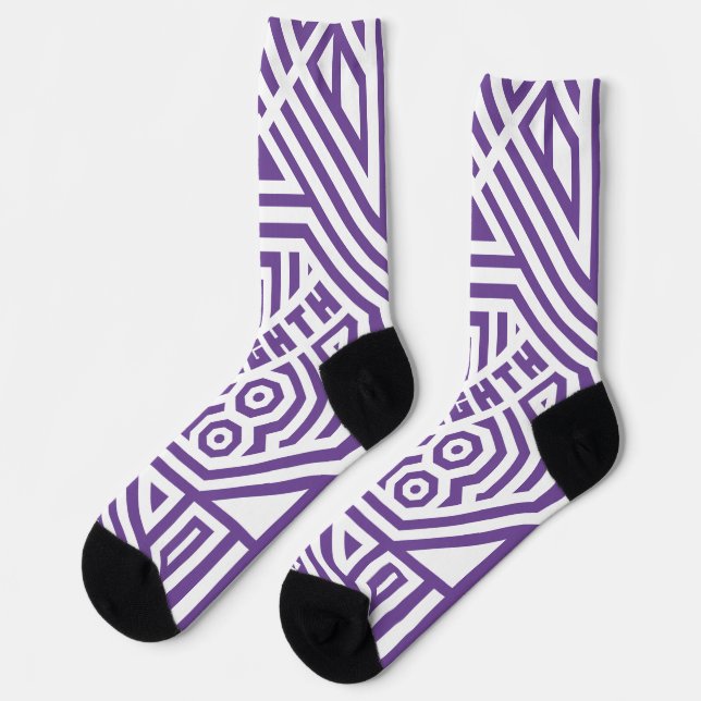 Calcetines Geometric pattern LOGO  ONEIGHTH TOKYO Original (Izquierda)