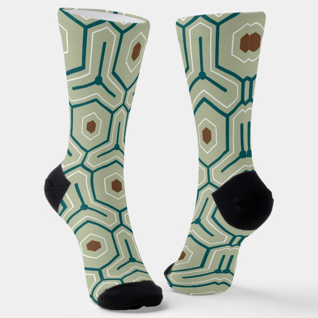 Calcetines Geometric pattern with interlocking hexagons (Angular)