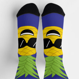 Calcetines Gigante de piñas Gracioso Luau Hawaiano