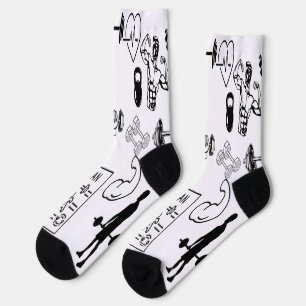 Calcetines Gimnasio Power Step Socks Muscularmente Grip Art B