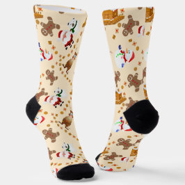 Calcetines Gingerbread, Santa, Navidades Snowman